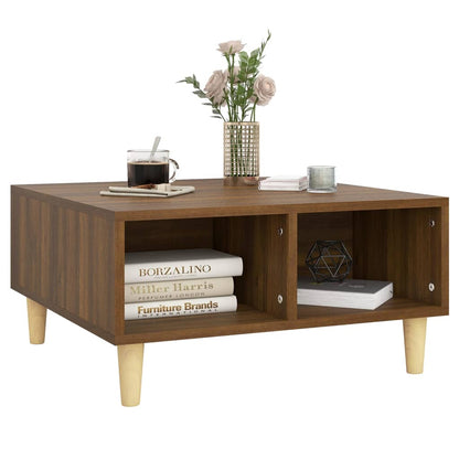 Coffee Table Brown Oak 60x60x30 cm Engineered Wood