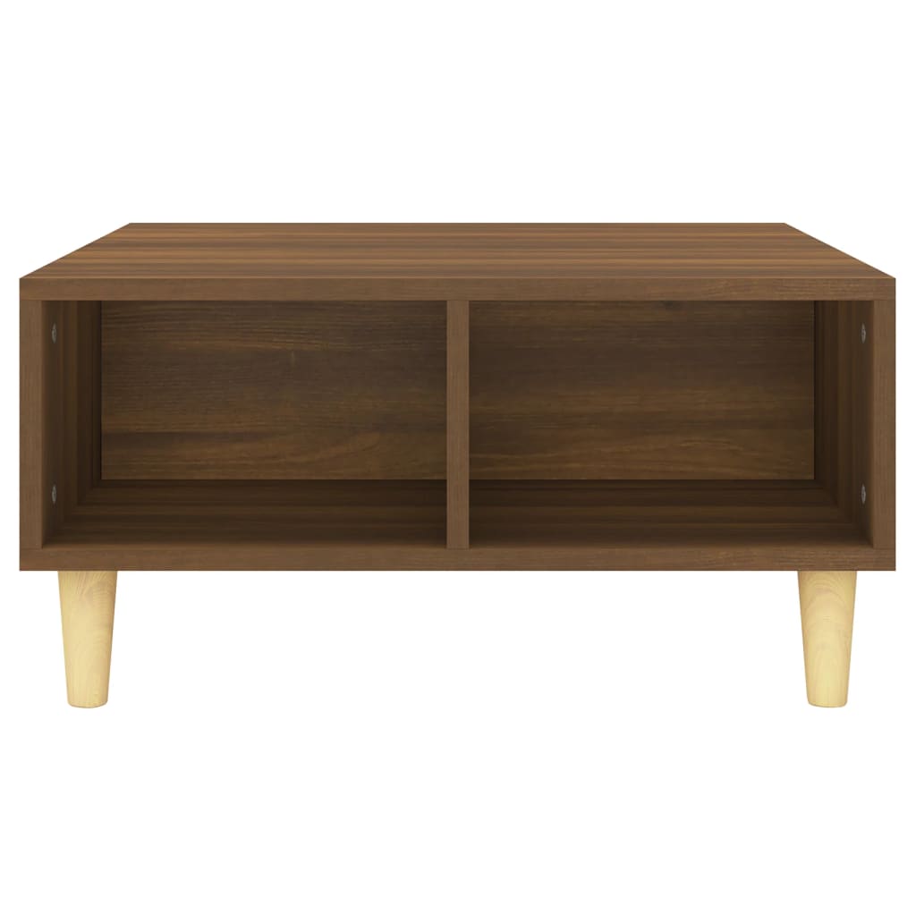 Coffee Table Brown Oak 60x60x30 cm Engineered Wood