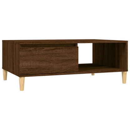 Coffee Table Brown Oak 90x60x35 cm Engineered Wood