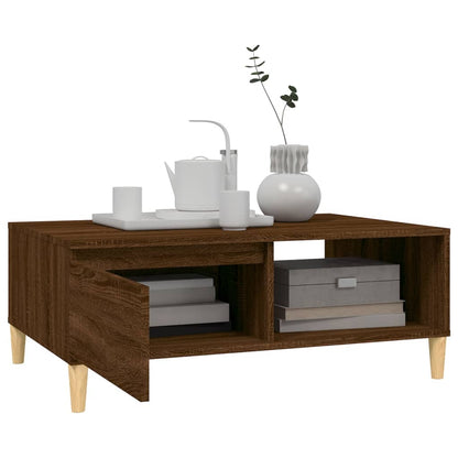Coffee Table Brown Oak 90x60x35 cm Engineered Wood