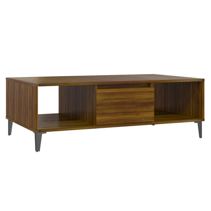 Coffee Table Brown Oak 103.5x60x35 cm Engineered Wood