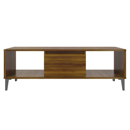 Coffee Table Brown Oak 103.5x60x35 cm Engineered Wood