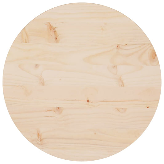 Solid Pine Table Top Ø50x2.5 cm - Durable & Stylish Finish
