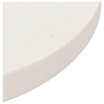 Solid Pine Table Top White Ø30x2.5 cm – Durable & Stylish