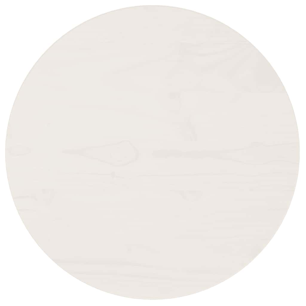 Solid Pine White Table Top Ø40x2.5 cm - Durable & Stylish