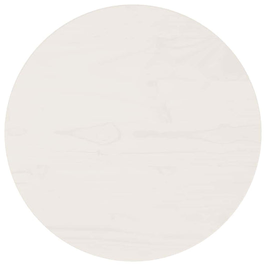 Solid Pine White Table Top Ø40x2.5 cm - Durable & Stylish