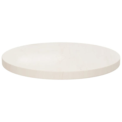 Solid Pine White Table Top Ø40x2.5 cm - Durable & Stylish