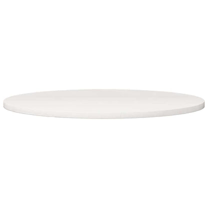 Round Solid Pine Table Top, White Ø90x2.5 cm