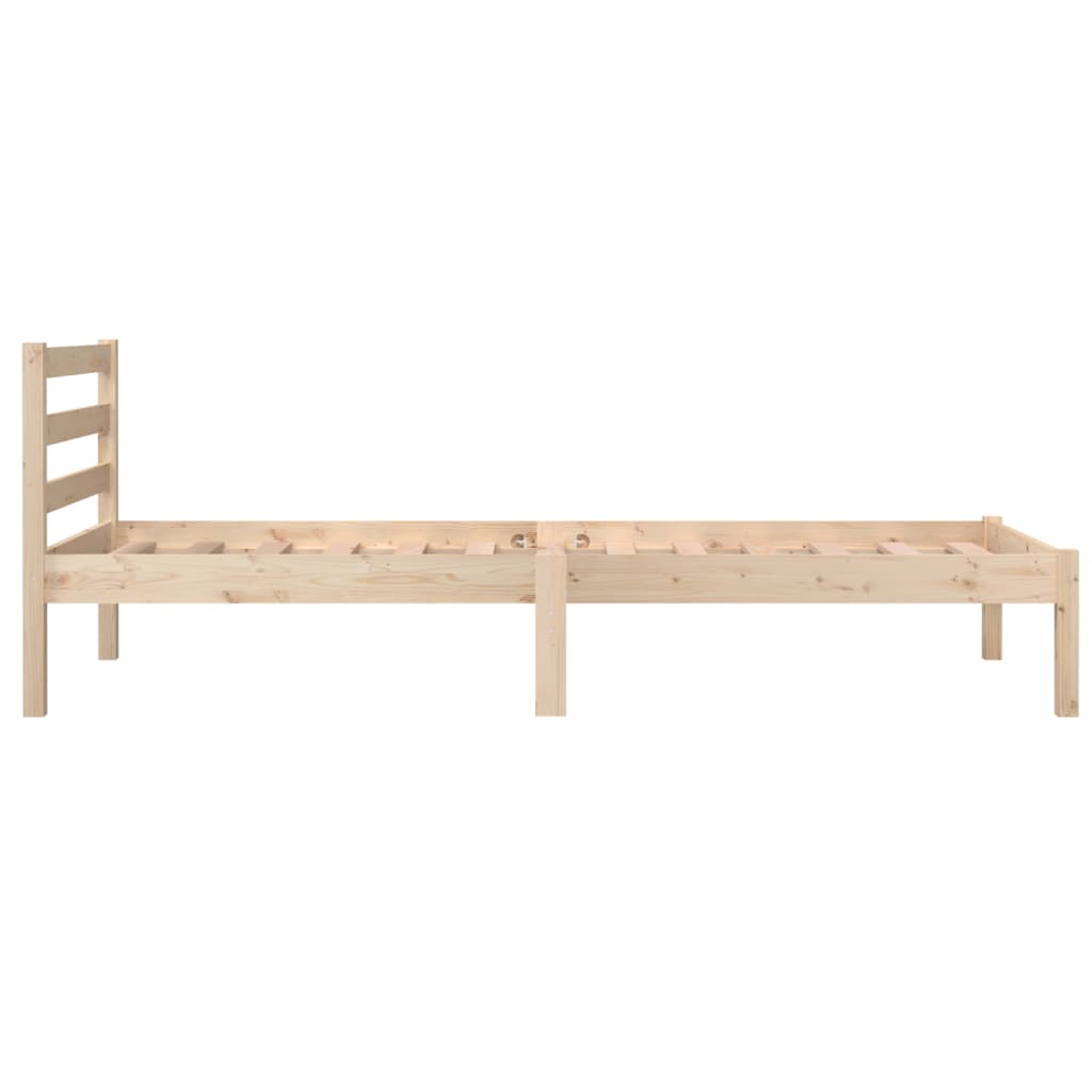 Compact 75x190cm Wood Bed Frame, Small Single, No Mattress
