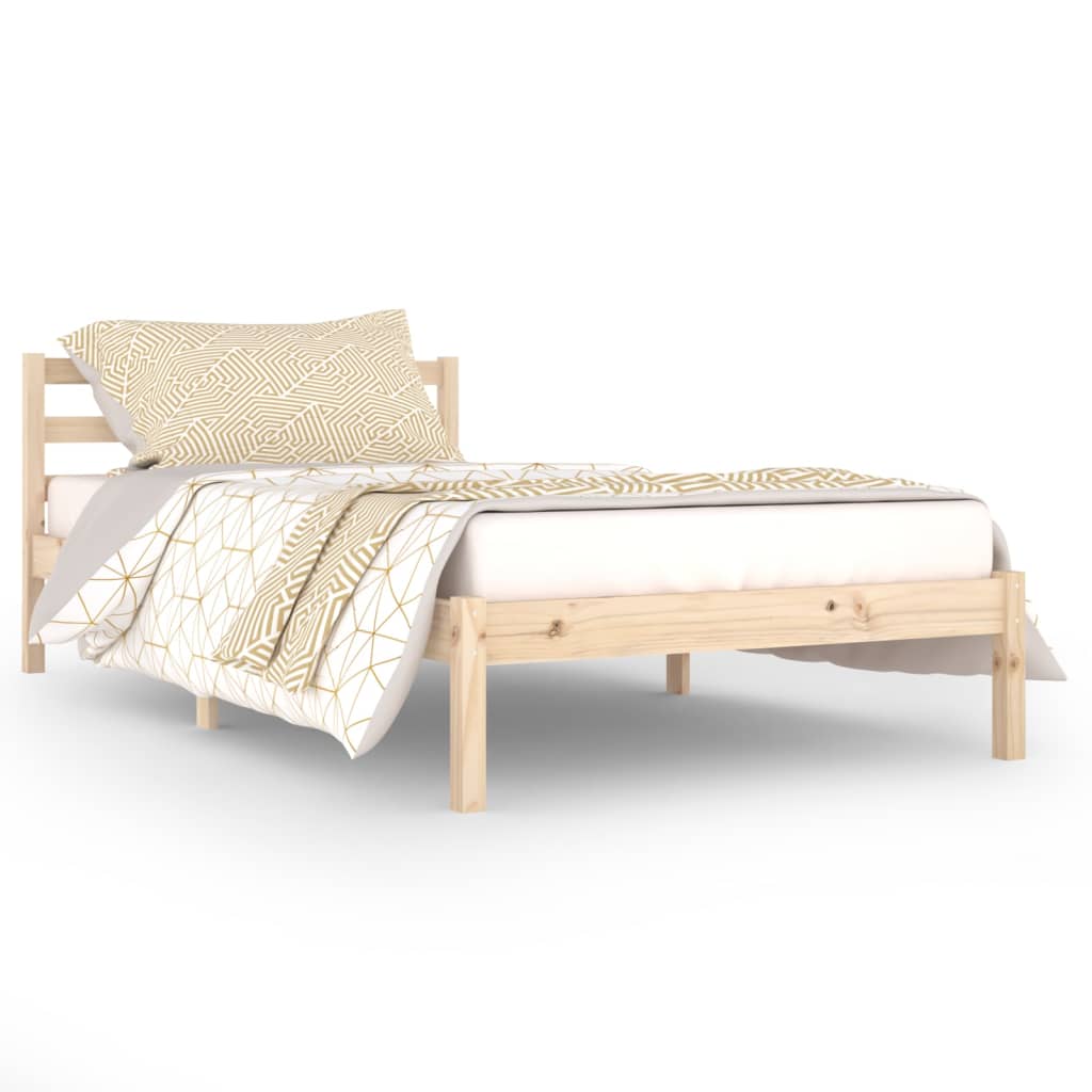Solid Pine Wood Bed Frame 100x200cm | Mattress Not Included