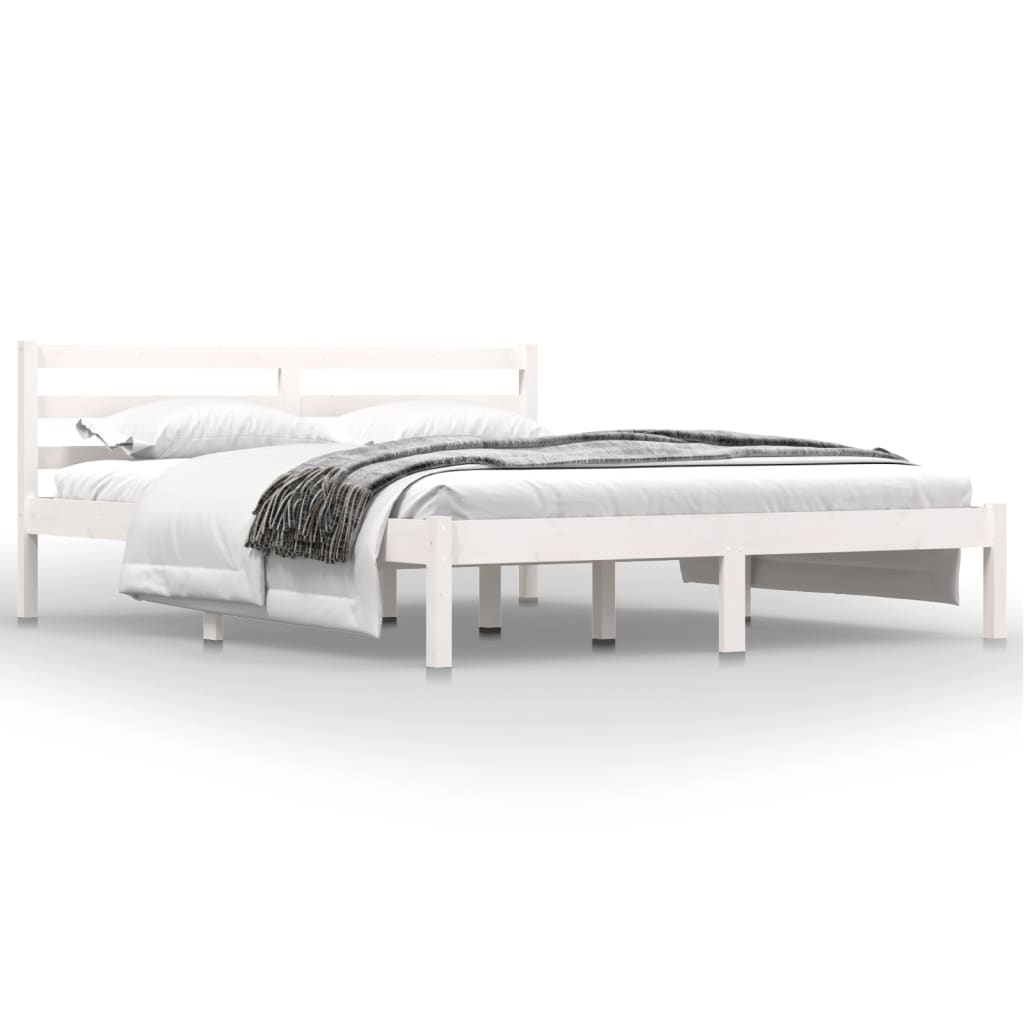 White King Size Bed Frame 150x200cm - Stylish & Durable Design