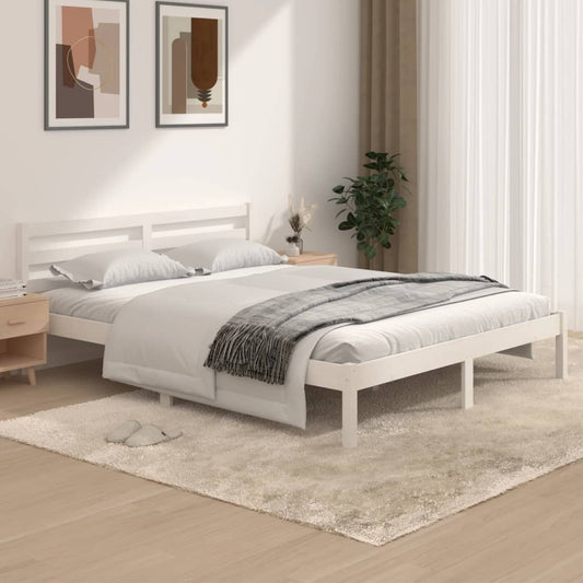 White King Size Bed Frame 150x200cm - Stylish & Durable Design