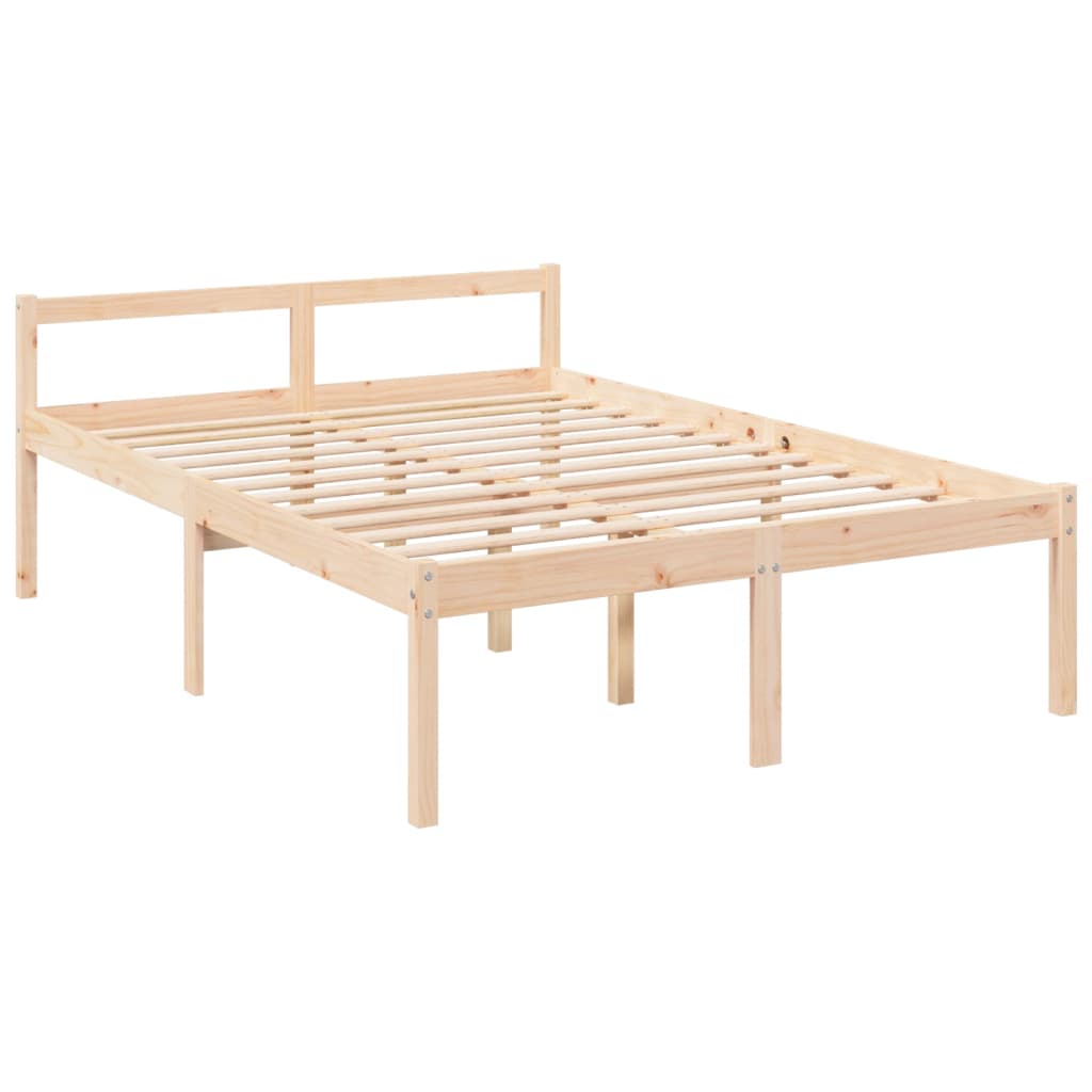Solid Pine Senior Bed Frame 140x190cm - Durable & Stylish