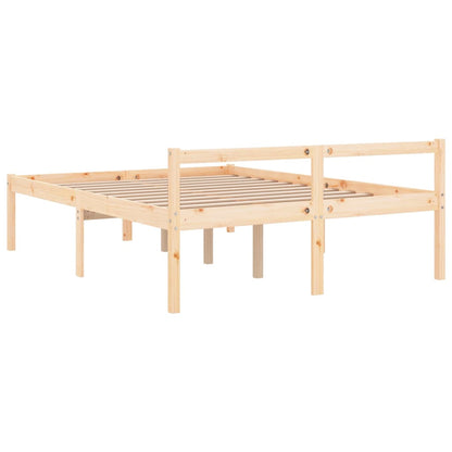 Solid Pine Senior Bed Frame 140x190cm - Durable & Stylish