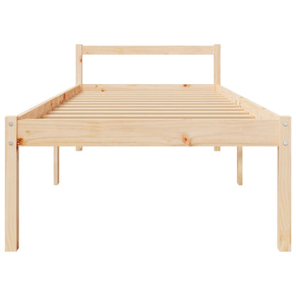 Solid Pine Senior Bed Frame, 100x200cm, No Mattress Included