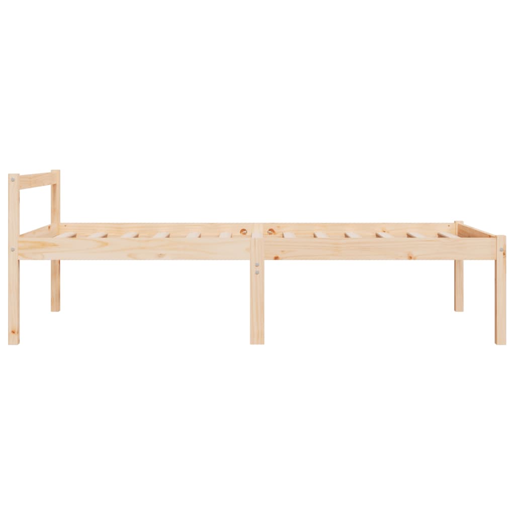 Solid Pine Senior Bed Frame, 100x200cm, No Mattress Included