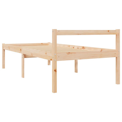 Solid Pine Senior Bed Frame, 100x200cm, No Mattress Included