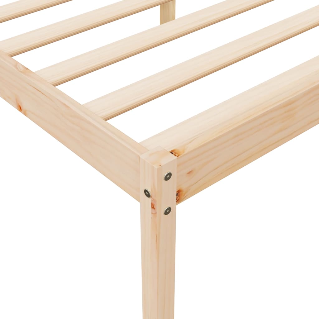 Solid Pine Senior Bed Frame, 100x200cm, No Mattress Included