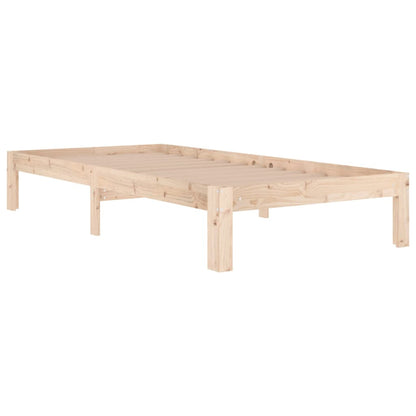 Solid Oak Bed Frame 90x190cm Single - No Mattress Included