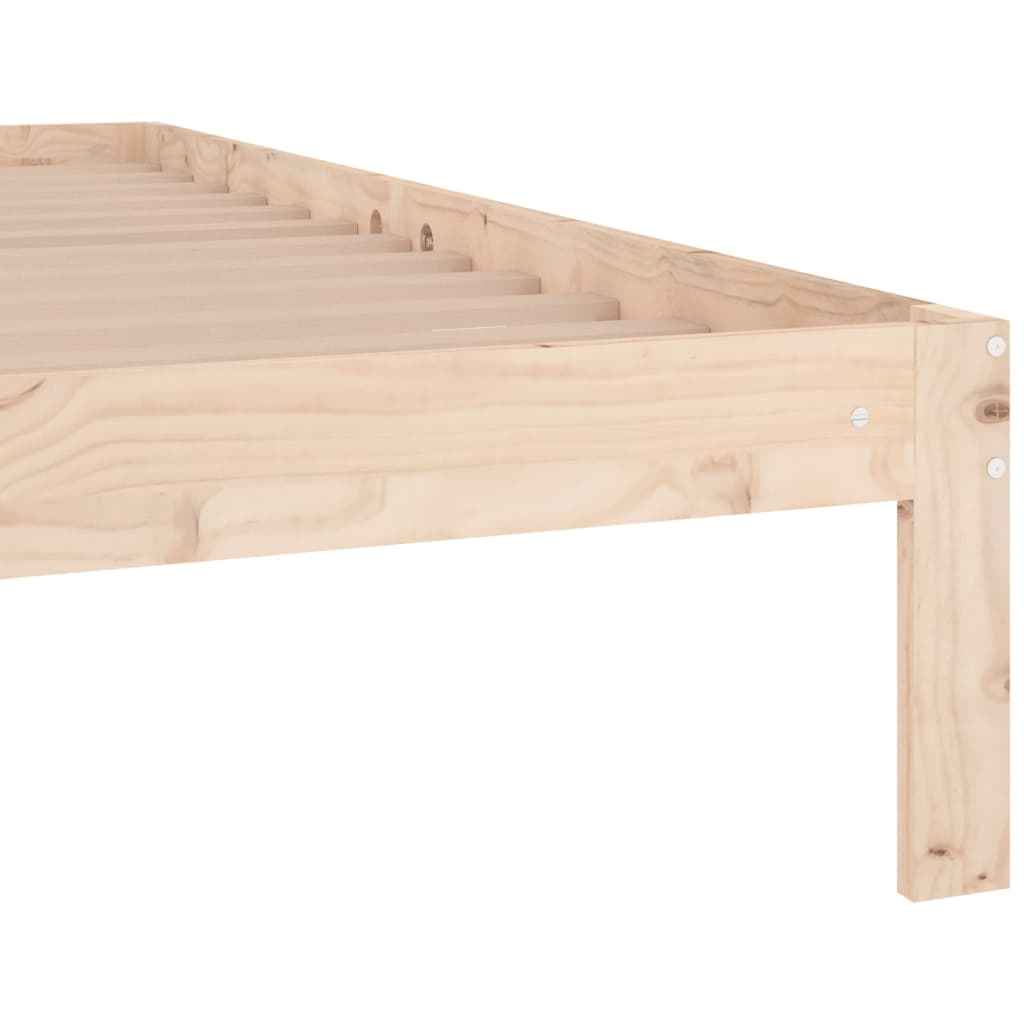 Solid Oak Bed Frame 90x190cm Single - No Mattress Included