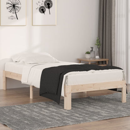 Solid Oak Bed Frame 90x190cm Single - No Mattress Included