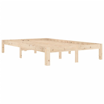 Solid Pine Wood Bed Frame 120x200cm - No Mattress Included