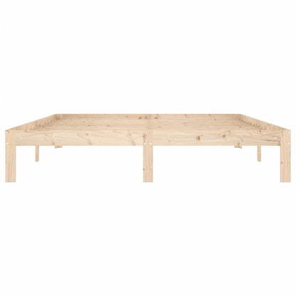 Solid Wood Pine Bed Frame 160x200cm - No Mattress Included