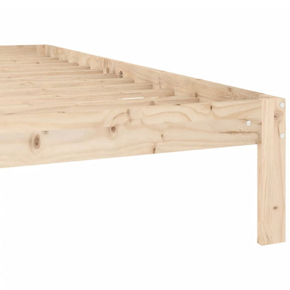 Solid Wood Pine Bed Frame 160x200cm - No Mattress Included