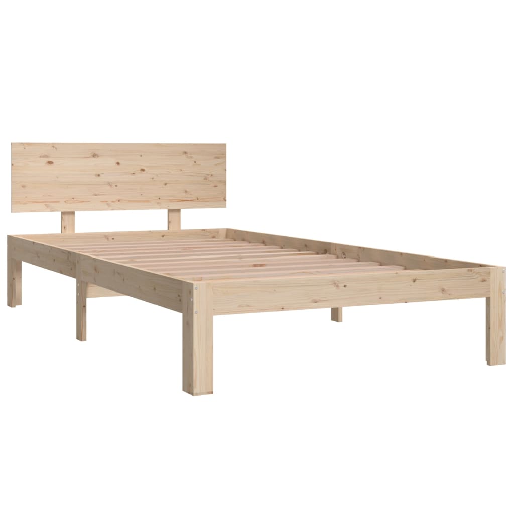 Solid Pine Wood Bed Frame 100x200cm - No Mattress Included