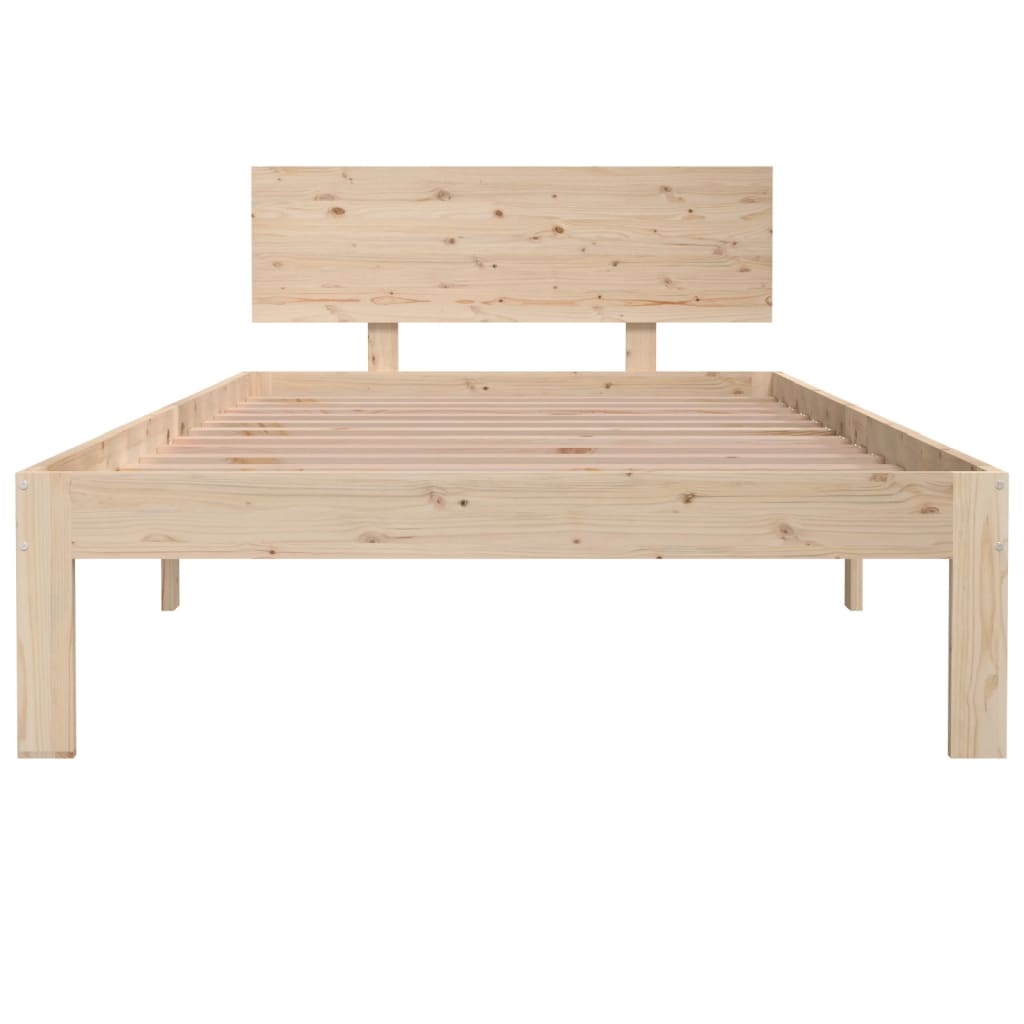 Solid Pine Wood Bed Frame 100x200cm - No Mattress Included