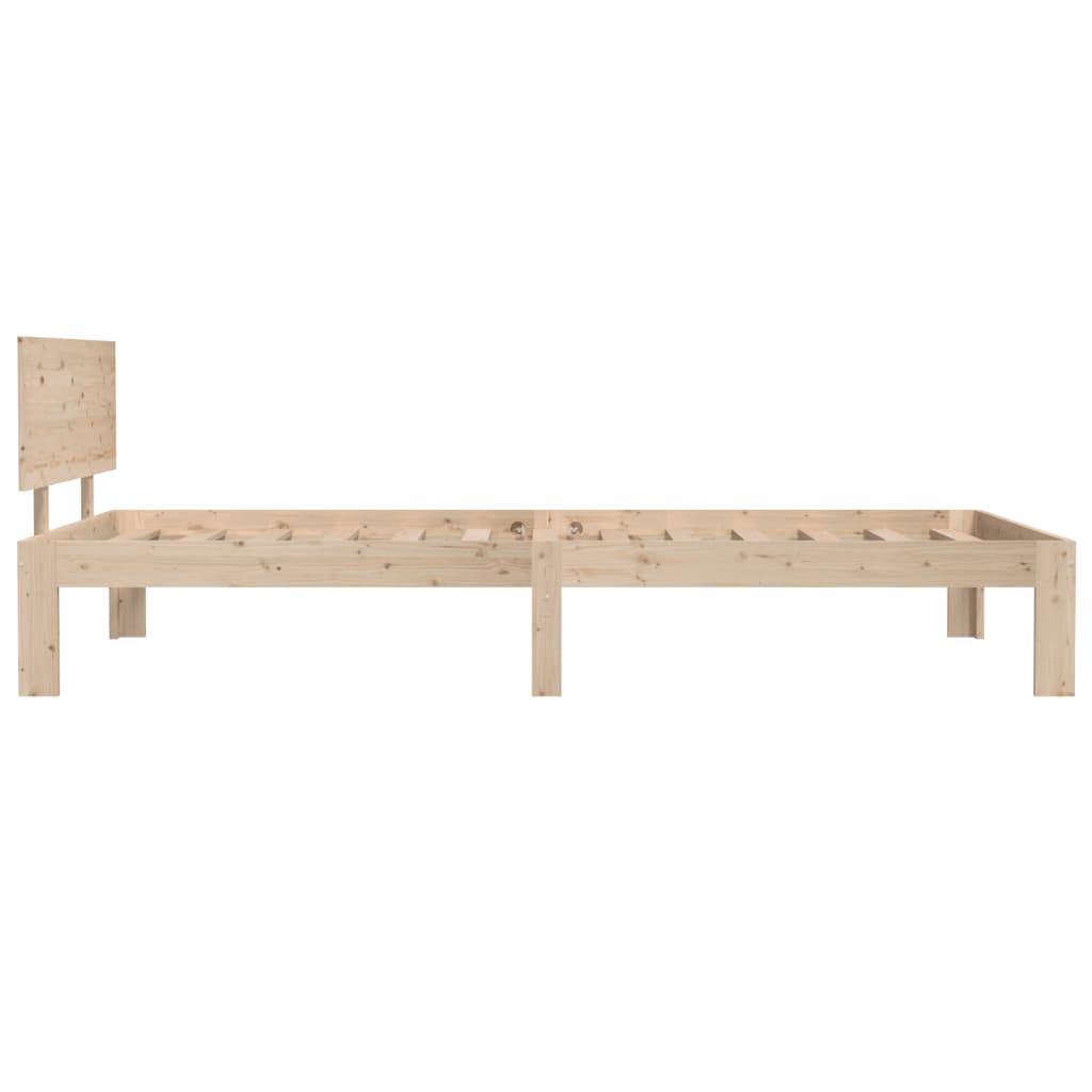 Solid Pine Wood Bed Frame 100x200cm - No Mattress Included