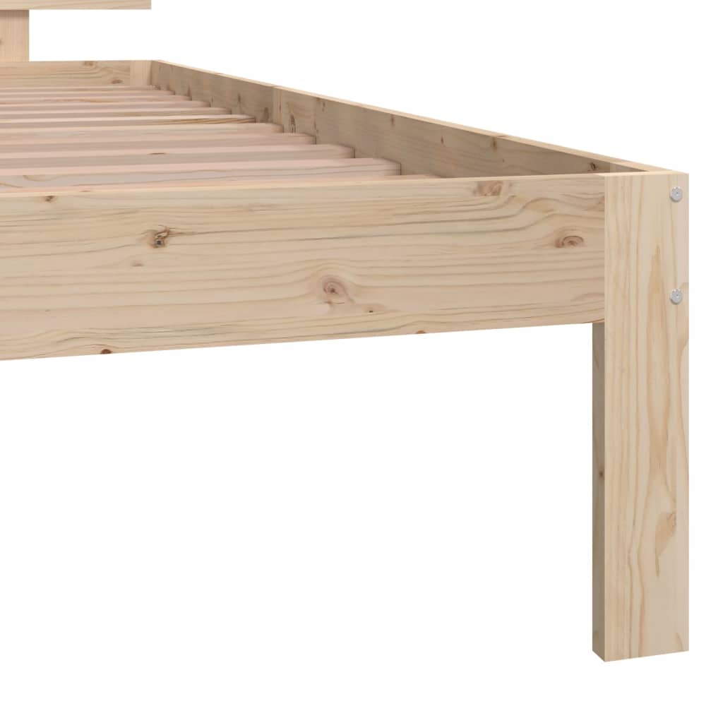 Solid Pine Wood Bed Frame 100x200cm - No Mattress Included