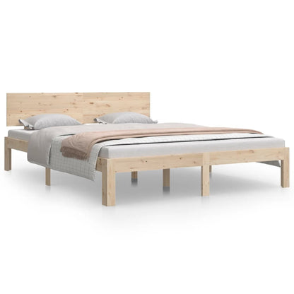 King Size 150x200cm Wooden Bed Frame - No Mattress Included