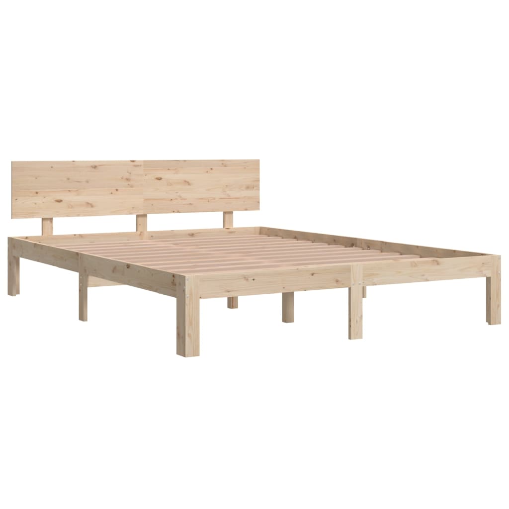 King Size 150x200cm Wooden Bed Frame - No Mattress Included