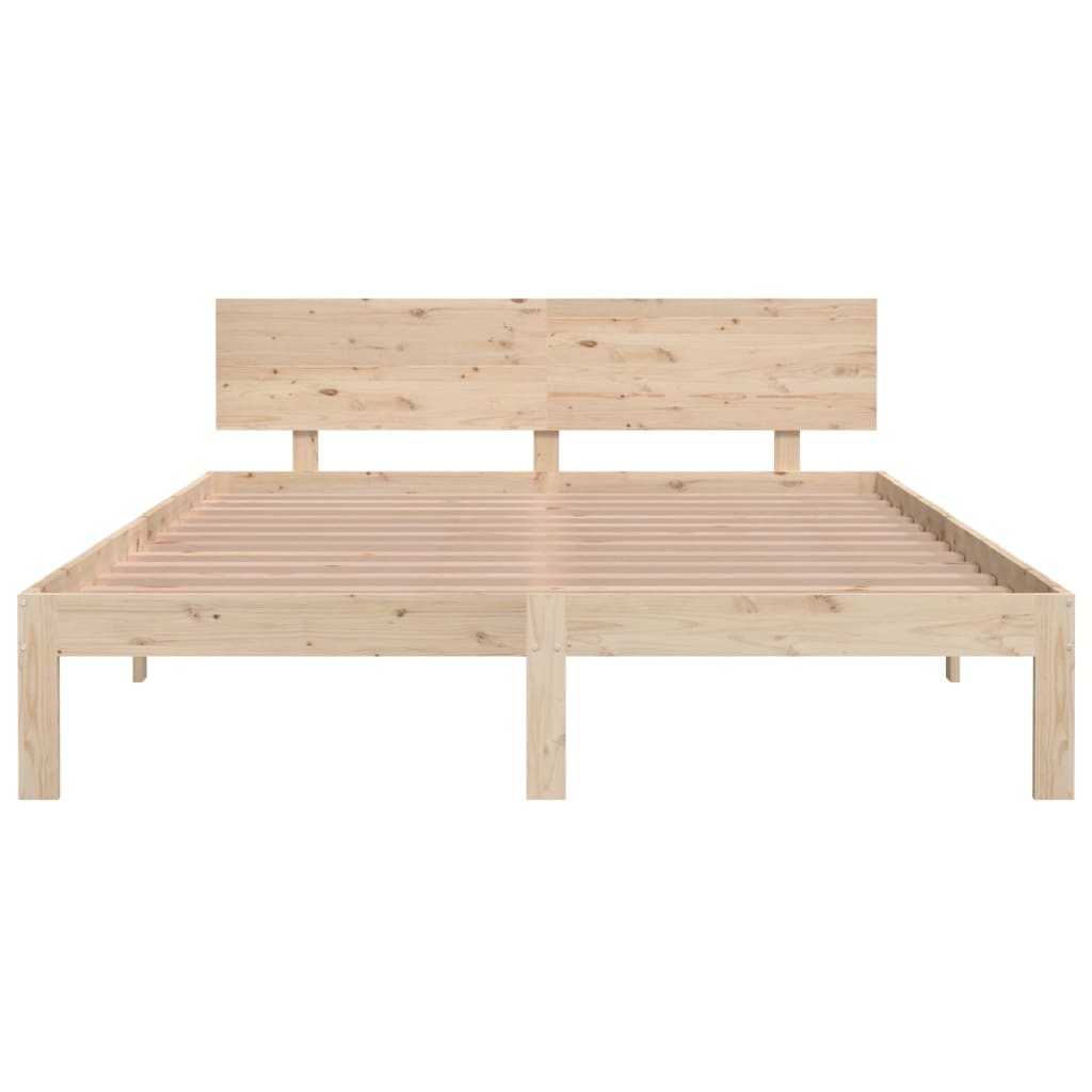 King Size 150x200cm Wooden Bed Frame - No Mattress Included