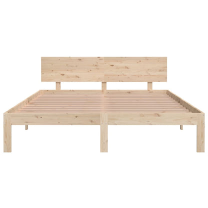 King Size 150x200cm Wooden Bed Frame - No Mattress Included