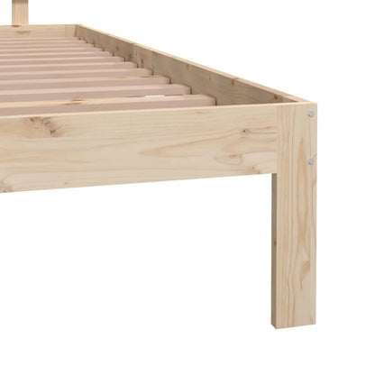 King Size 150x200cm Wooden Bed Frame - No Mattress Included