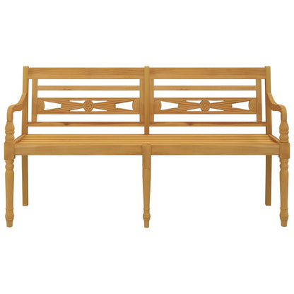 Solid Teak Wood Batavia Bench - 150 cm Classic Style