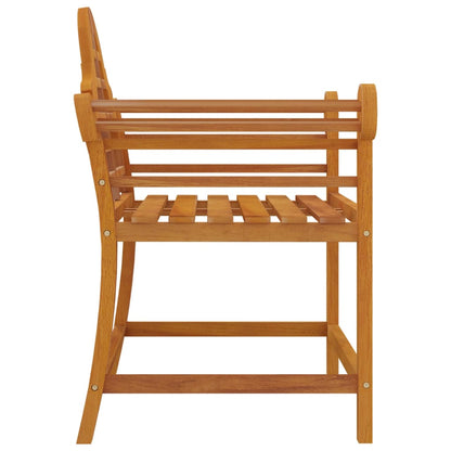 Solid Wood Teak Garden Chairs Set - 2 Pieces, 91x62x94 cm
