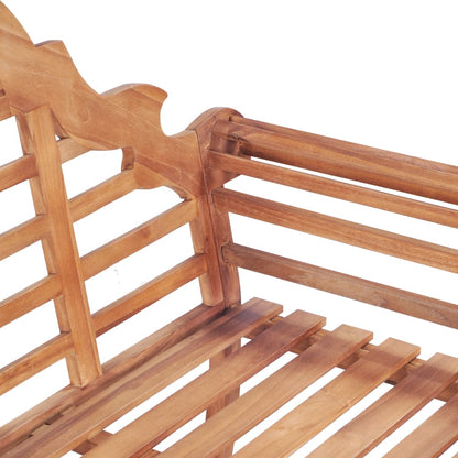 Solid Teak Garden Bench 127x58.5x92.5 cm - Durable Outdoor Seating
