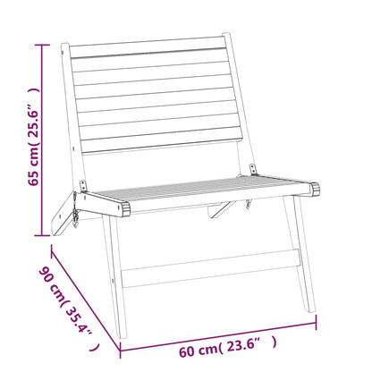 Teak Solid Wood Garden Chair - Durable Outdoor Seating