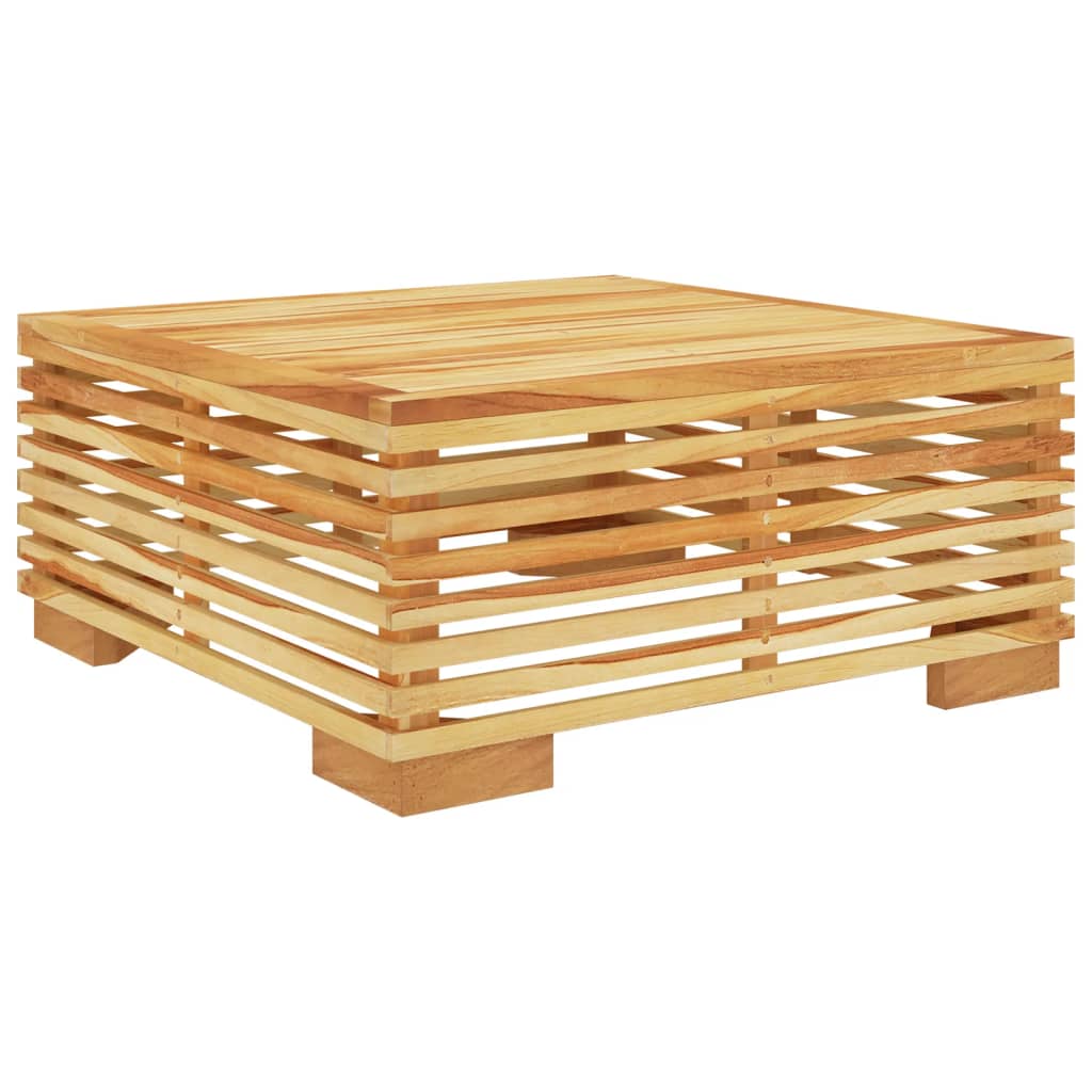 Teak Wood Garden Coffee Table – 69.5x69.5x31 cm Outdoor Charm