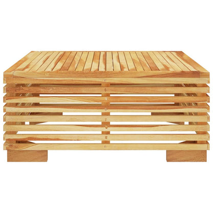Teak Wood Garden Coffee Table – 69.5x69.5x31 cm Outdoor Charm