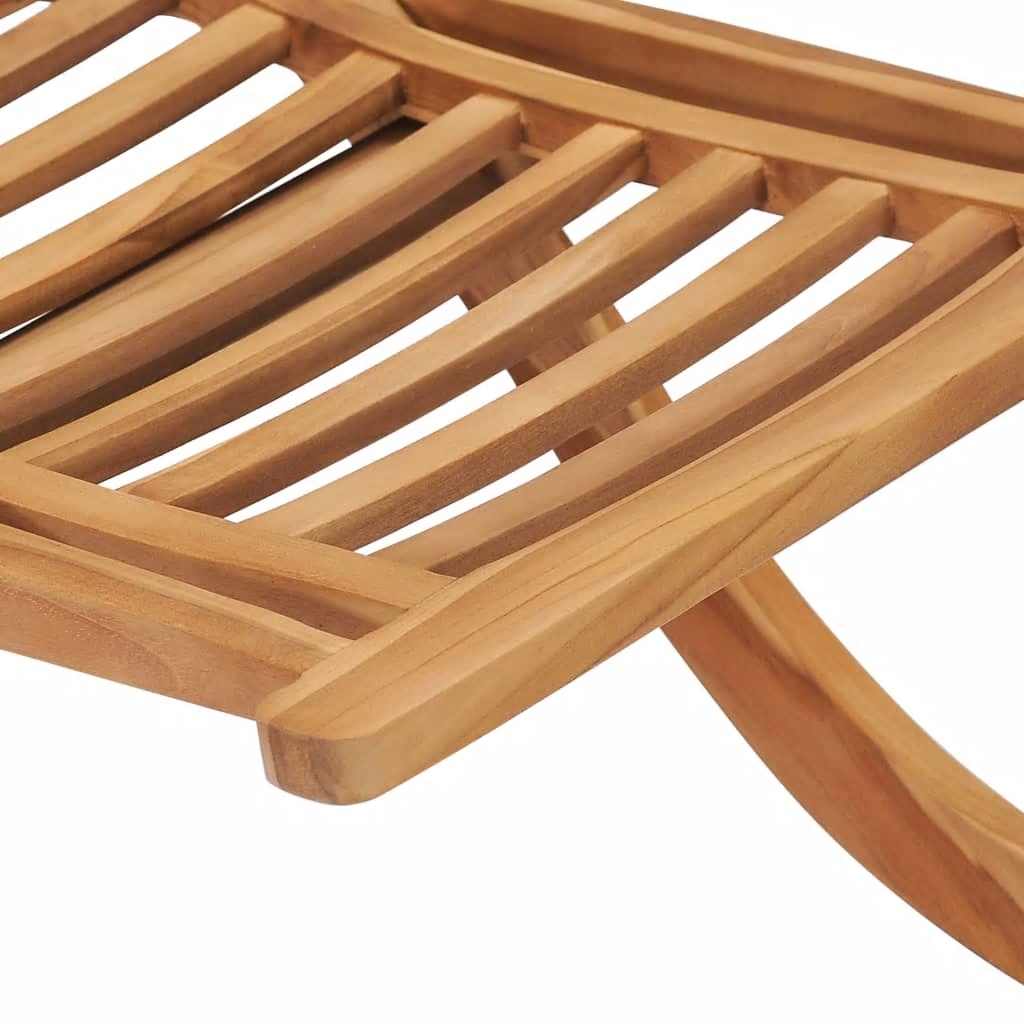 Solid Teak Folding Garden Chair 50x90x69 cm - Durable Outdoor Seating