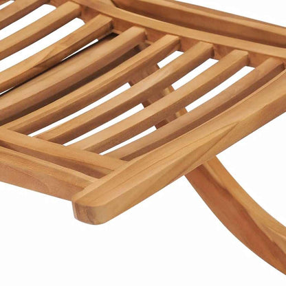 Solid Teak Folding Garden Chair 50x90x69 cm - Durable Outdoor Seating