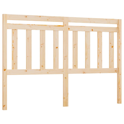 Solid Pine Wood Bed Headboard 140x4x100 cm - Natural Finish