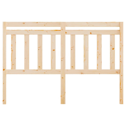 Solid Pine Wood Bed Headboard - 156x4x100 cm, Natural Finish