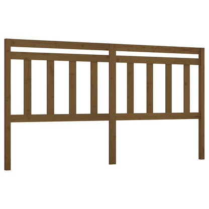 Solid Pine Wood Honey Brown Bed Headboard 206x4x100 cm