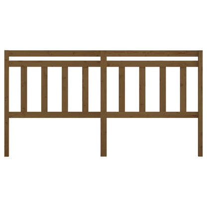 Solid Pine Wood Honey Brown Bed Headboard 206x4x100 cm
