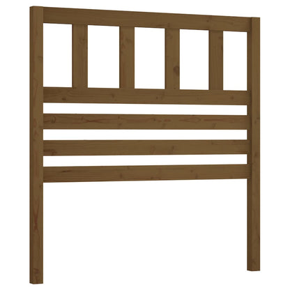 Solid Pine Honey Brown Bed Headboard 81x4x100 cm